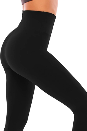 Toparlayıcı Yüksek Bel Siyah Spor Tayt – Esnek & Fit