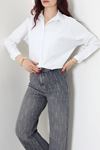 Oversize Poplin Gömlek Beyaz 